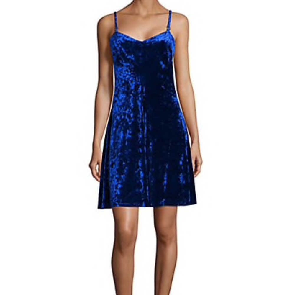 Calvin Klein Sleeveless Velvet Mini Dress
